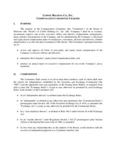 Microsoft Word - Coffee - Compensation Committee Charter.DOCX