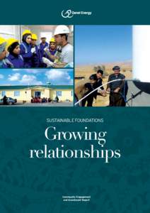 Sustainable foundations  Growing relationships Community Engagement and Investment Report