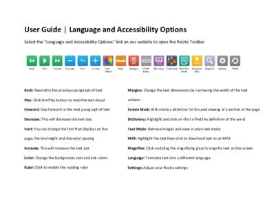 Language and Accessibility Options on DutchessNY.gov | User Guide