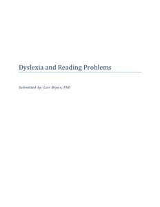 Microsoft Word - Dyslexia and Reading Problems.docx