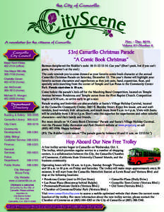 the City of Camarillo  A newsletter for the citizens of Camarillo Camarillo City Council Mayor Kevin Kildee