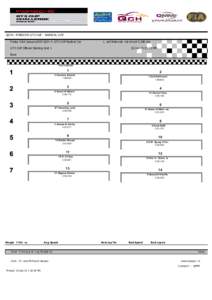 QCH4 - PORSCHE GT3 CUP - RADICAL CUP Friday 23rd January2015 QCH 4 -GT3 CUP Radical Car Losail International circuit[removed]km  GT3 CUP Official Starting Grid 1