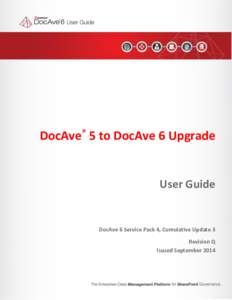 DocAve® 5 to DocAve 6 Upgrade  User Guide DocAve 6 Service Pack 4, Cumulative Update 3 Revision Q
