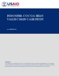 INDONESIA COCOA BEAN VALUE CHAIN CASE STUDY microREPORT #65  JUNE 2006
