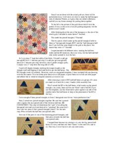 Since I am not done with the actual quilt yet, these will be partial directions. I will show you how to make the half-hexagon stars (Catherine Wheels, as I guess they are called in Britain), and tell you my future strate