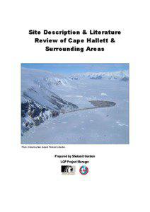 Site Description & Literature Review of Cape Hallett & Surrounding Areas