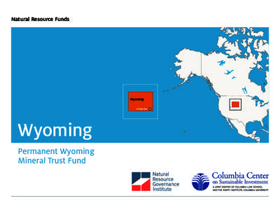 Natural Resource Funds  Wyoming Cheyenne  Wyoming