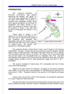PENRO Profile- Province of Nueva Ecija  INTRODUCTION The territorial jurisdiction of