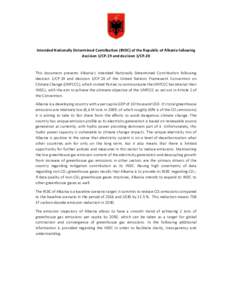Microsoft Word - Albania_INDC_submission
