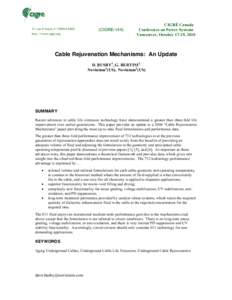 Microsoft Word - Cable Rejuvenation Mechanisms-an updatedocx