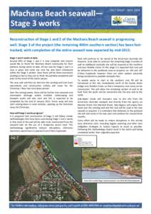 Machans Beach Seawall Stage 3 Fact Sheet.pub