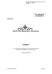 NATOs Parlamentariske Forsamling (2. samling) NPA alm. del - Bilag 60 Offentligt CIVIL DIMENSION OF SECURITY
