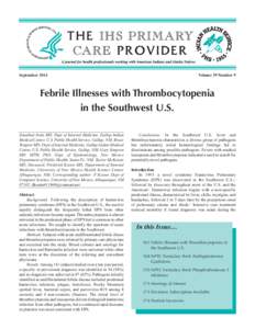 The IHS Primary Care Provider September 2014 issue