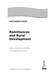 Microsoft Word - GC27Remittances and Rural Development-roundtable- Final V-.