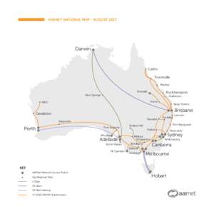 AARNET NATIONAL MAP - AUGUSTDarwin Cairns Townsville