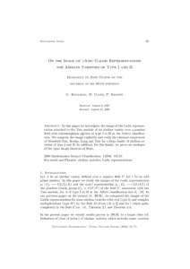 35  Documenta Math. On the Image of l-Adic Galois Representations for Abelian Varieties of Type I and II