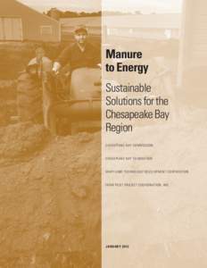 Manure to Energy Sustainable Solutions for the Chesapeake Bay Region