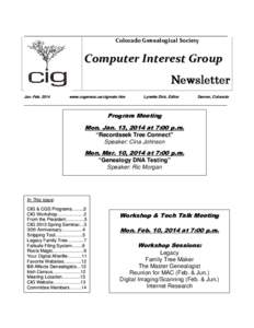 Microsoft Word - CIG Newsletter JanFeb14.doc