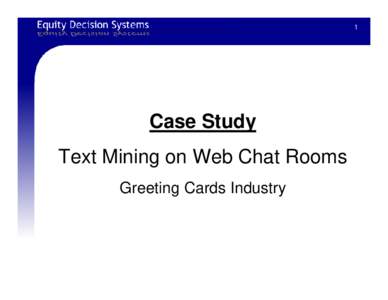Microsoft PowerPoint - CaseStudy_Text_mining_2010.ppt