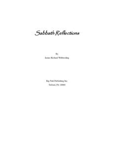 Microsoft Word - Sabbath Reflections Second Edition.doc