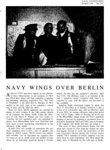 NAVAL AVIATION NEWS MARCH 1949 No. 291 NAVY WINGS OVER BERLIN A