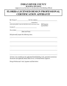 Microsoft Word - Storm Design Proffessional Certification Affidavit