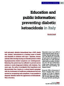 Protecting our children  Education and public information: preventing diabetic ketoacidosis in Italy