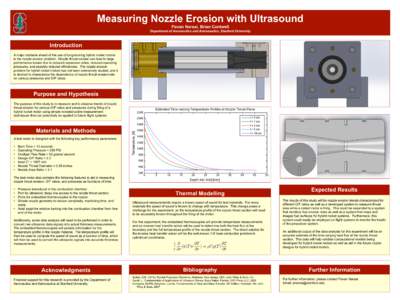 Measuring Nozzle Erosion with Ultrasound Pavan Narsai, Brian Cantwell Department of Aeronautics and Astronautics, Stanford University Introduction A major obstacle ahead of the use of long-burning hybrid rocket motors