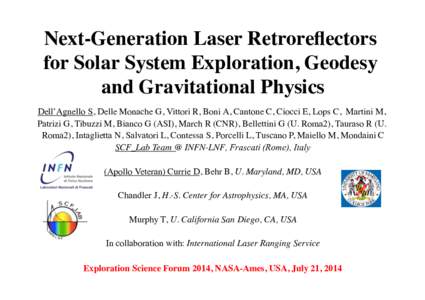 Next-Generation Laser Retroreflectors for Solar System Exploration, Geodesy and Gravitational Physics 