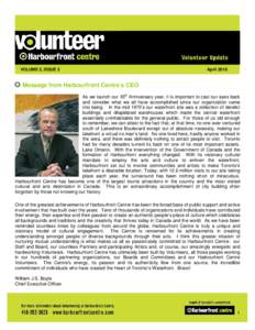 Volunteer E-Newsletter - April 2010