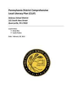 Microsoft Word - Solanco Comprehensive Local Literacy Plan