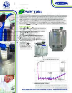 MVE Variō™ Series The MVE Variō™ Series is the new innovative and energy efficient alternative for ultra low temperature to cryogenic storage. The completely dry sample storage area will maintain a user-defined te