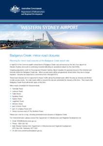 Transport in New South Wales / States and territories of Australia / Sydney / Abbott Government / Western Sydney Airport / Suburbs of Sydney / Badgerys Creek /  New South Wales / Sydney Airport / Miami Airport Station / Second Sydney Airport / Western Sydney Airport Motorway