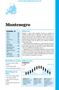 ©Lonely Planet Publications Pty Ltd  Montenegro Morinj............................780 Perast ...........................780 Kotor .............................780
