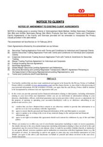 AM_6_ Notice of Amendment to Client Agreements