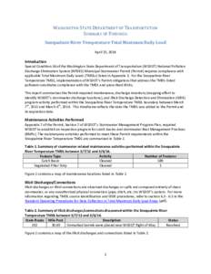 Snoqualmie River TMDL Inventory Findings Report
