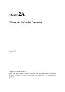 Chapter  2A Vision and Indicative Outcomes