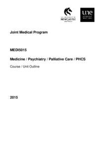 Medicine 5011 Course Outlines