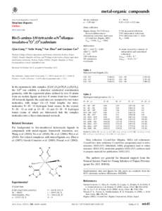 Bis(5-amino-1H-tetrazole-[kappa]N4)diaqua(oxalato-[kappa]2O1,O2)cadmium