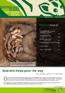 Newsletter 20 | DecemberWhat’s news? Australia helps pave the way for conservation in Vietnam Karen Brock
