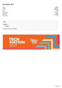 Tech Nation 2017 Status: Start date: End date: Live: Questions: