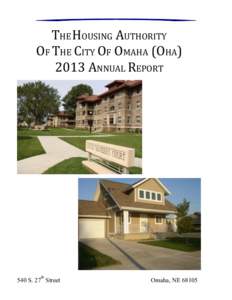 THE HOUSING AUTHORITY OF THE CITY OF OMAHA (OHAANNUAL REPORT 540 S. 27th Street
