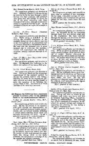 8354 SUPPLEMENT TO THE LONDON GAZETTE, 16 AUGUST, 1917. Maj. Robert Davies Hardie, M.G. Corps. For conspicuous gallantry and devotion to