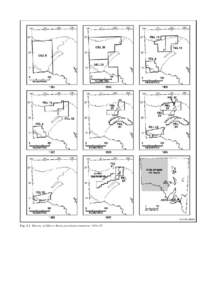 Fig. 2.1 History of Officer Basin petroleum tenements, transferred to its subsidiary Exoil Pty Ltd in July 1959 and was surrendered in September 1962, but a consortium led by Exoil (Oilmin NL from Julyh