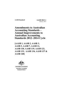 AASB[removed]Amendments to Australian Accounting Standards - Annual Improvements to Australian Accounting Standards[removed]Cycle