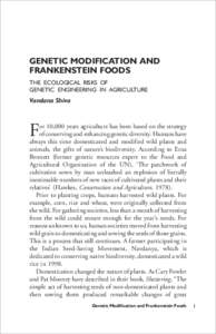 Genetic Modificantion and Frankenstenin Foods.pmd