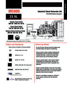 Industrial Diesel Generator Set  MD800 800 kW MD800