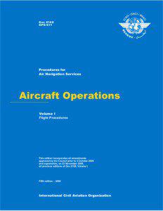 Aircraft Operations. Volume I - Flight Procedures