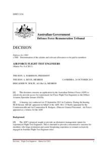 DFRT13/34  Australian Government Defence Force Remuneration Tribunal  DECISION