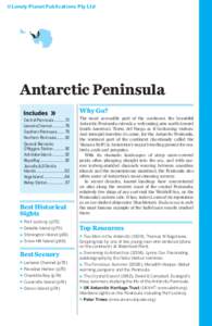 ©Lonely Planet Publications Pty Ltd  Antarctic Peninsula Why Go? Central PeninsulaLemaire Channel